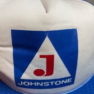 Johnstone Blue and White Cap